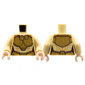 LEGO® Mini-Figurine Torse Femme Imprimé Armure (2W)