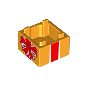 LEGO® Box 2x2 Bottom with Decoration