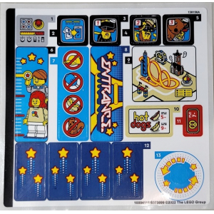 LEGO® Autocollant - Stickers Ideas 10303 Coaster Manège