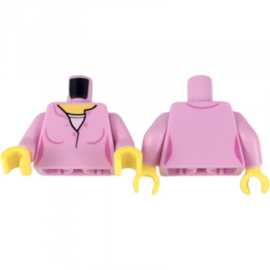 LEGO® Torso Female Top with Yellow Neck and White