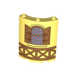LEGO® Cylinder Quarter 4x4x6 with Window