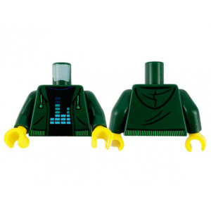 LEGO® Torso Hoodie with Bright Green Drawstrings