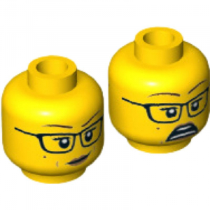 LEGO® Mini-Figurine Tête Femme Deux Expressions (5Z)