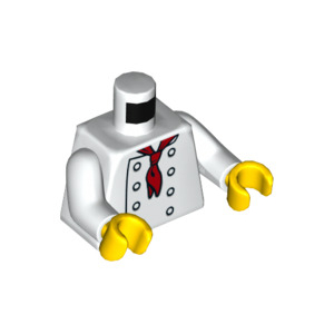 LEGO® Torso Chef with 8 Buttons Long Red