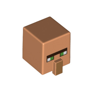 LEGO® Minifigure Head Modified Cube Tall with Raised Rectang
