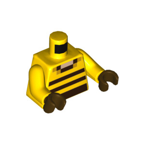 LEGO® Mini-Figurine Torse imprimée Tenue Abeille Pixélisé