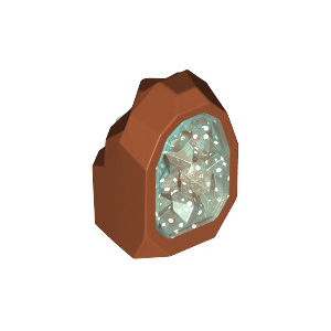 LEGO® Rock 1x1 Geode with Molded Glitter Trans-Light Blue