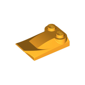 LEGO® Slope Curved 3x2x2/3 with Two Studs Wing End