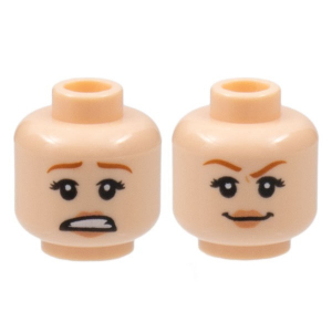 LEGO® Mini-Figurine Tête Femme Deux Expressions (5O)