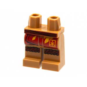 LEGO® Hips and Legs with Dark Red Sash