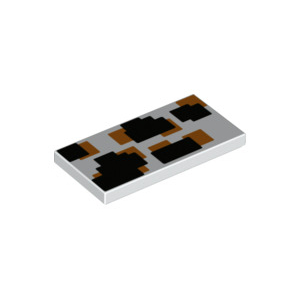 LEGO® Plate Lisse 2x4 Imprimée Mosaique Pixel