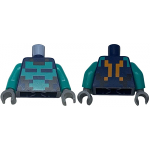LEGO® Mini-Figurine Torse Imprimé Pixélisé Minecraft