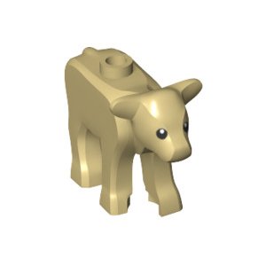 LEGO® Calf with Black Eyes and White Pupils Pattern