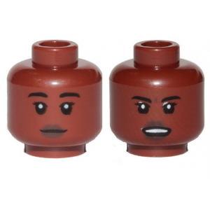LEGO® Mini-Figurine Tête Femme Deux Expressions (1Y)