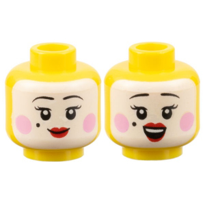 LEGO® Minifigure Head Dual Sided Female White Face