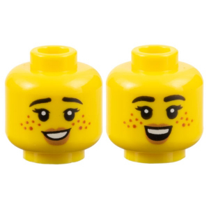 LEGO® Mini-Figurine Tête Femme 2 Expressions (1N)