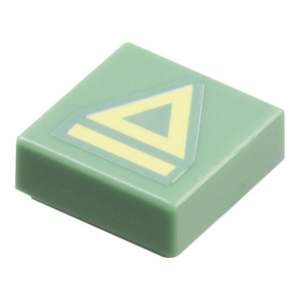 LEGO® Plate Lisse 1x1 Imprimée Sigle Triangle