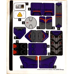 LEGO® Autocollant - Stickers Set 76831 Buzz L'éclair Disney