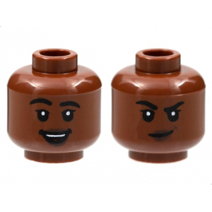 LEGO® Mini-Figurine Tête Femme Deux Expressions (6C)