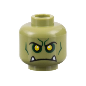 LEGO® Minifigure Head Alien Black Eyebrows