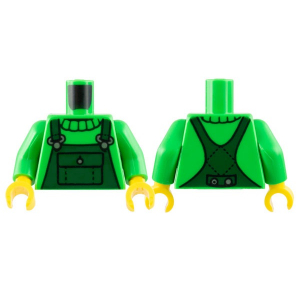 LEGO® Torso Sweater Collar Dark Green Overalls