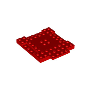 LEGO® Brick Modified 8x8x2/3 with 1/4 Indentations and 1x4 P