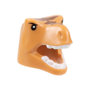 LEGO® Minifigure Headgear Mask T-Rex with Reddish Brown Stri