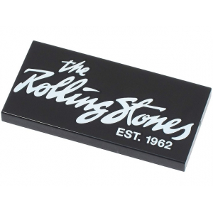 LEGO® Tile 2x4 with The Rolling Stones Est 1962 Pattern