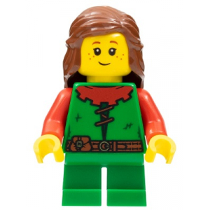 LEGO® Forest Girl - Red Long Hair