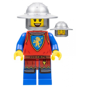LEGO® Lion Knight - Female Flat Silver Broad Brim Helmet