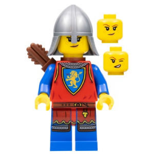 LEGO® Lion Knight - Female Flat Silver Neck Protector Quiver