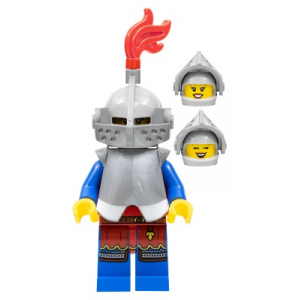 LEGO® Lion Knight Female Light Bluish Gray Helmet Flat Silve