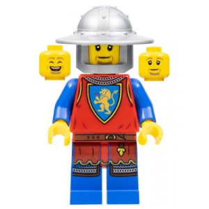 LEGO® Lion Knight - Male Flat Silver Broad Brim Helmet