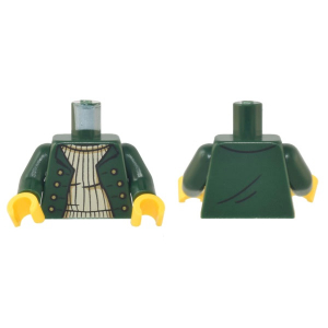 LEGO® Torso Open Jacket with 8 Gold Buttons