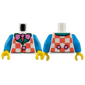 LEGO® Mini-Figurine Torse Clown (4L)