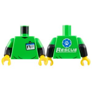 LEGO® Torso Shirt with Name Badge - Rescue