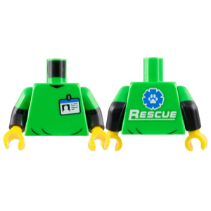 LEGO® Mini-Figurine Torse Sauveteur - Soigneur (3C)