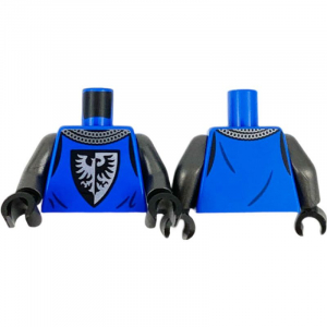 LEGO® Torso Castle Surcoat Silver Chain Mail Collar