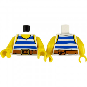 LEGO® Torso Tank Top Blue and White Stripes