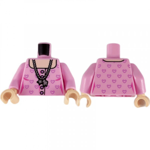 LEGO® Mini-Figurine Torse Femme avec Collier (5H)