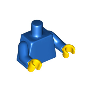LEGO® Mini-Figurine - Torse Uni (2F) - mains jaunes