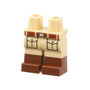 LEGO® Hips and Legs with Reddish Brown Boots