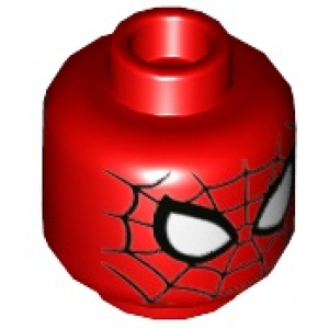 LEGO® Minifigure Haed Alien with Spider-Man Black Web