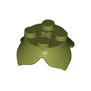 LEGO® Végétation Plante 2x2 4 Pétales et un Passage d'Axe