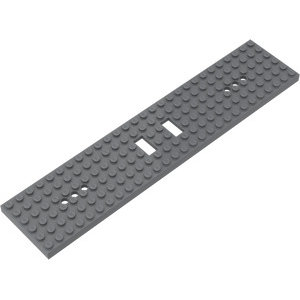 LEGO® Train Base 6x28 with 3 Round Holes Each End