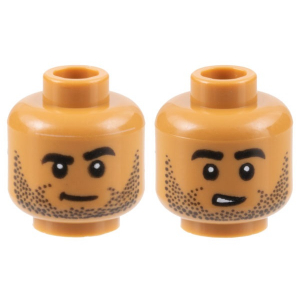 LEGO® Mini-Figurine Tête Homme 2 Expressions (6T)