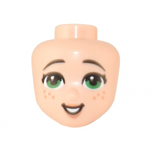 LEGO® Mini Doll Head Friends with Green Eyes