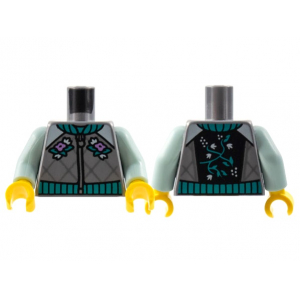 LEGO® Torso Jacket with Zipper Dark Turquoise Collar and Wai