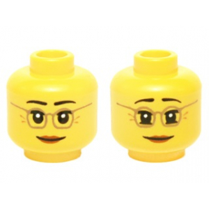 LEGO® Mini-Figurine Tête Femme avec Lunette (1X)