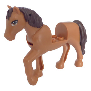LEGO® Horse with 2x2 Cutout and Movable Neck with Molded